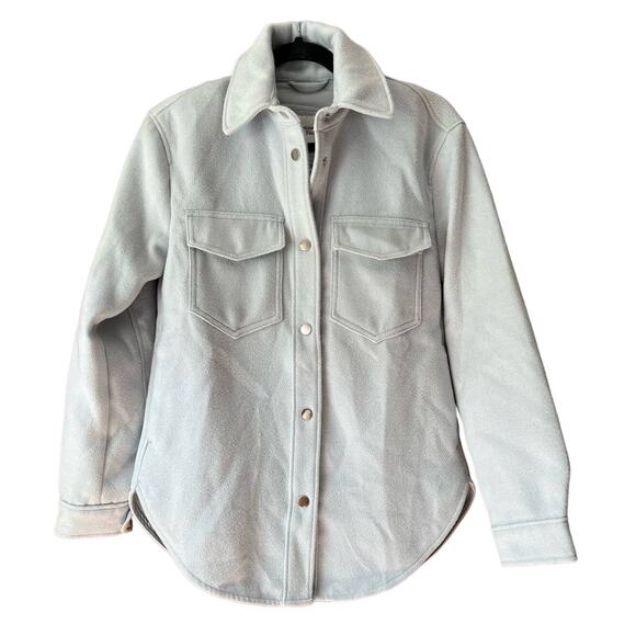 Abercrombie & Fitch Jackets & Blazers - Abercrombie & Fitch Women's Button Up Shirt Jacket Shacket Light Blue Size XS